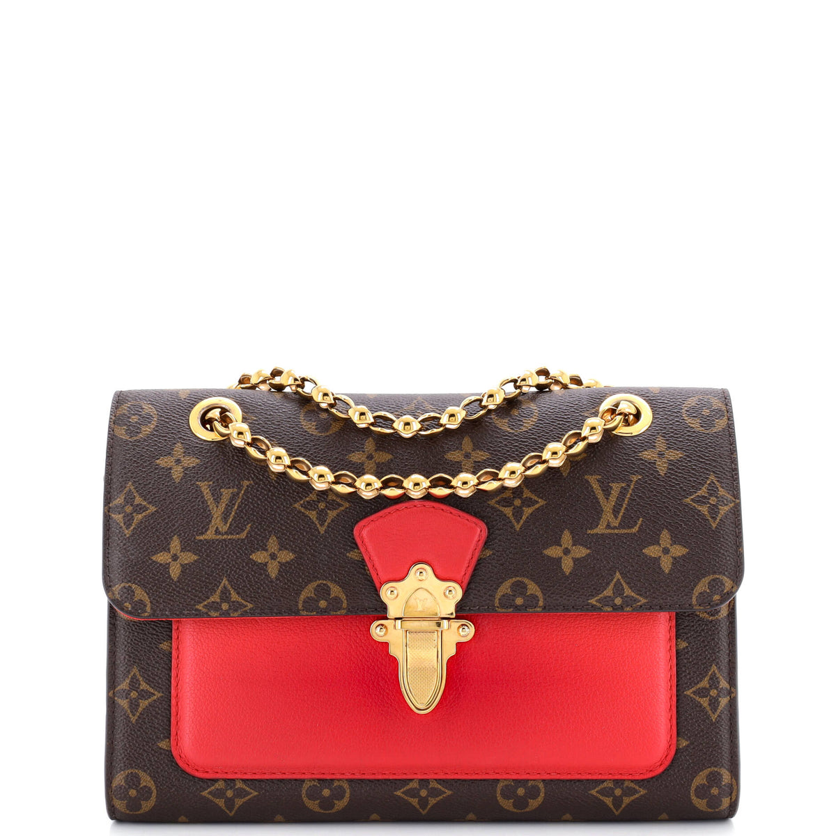 Louis Vuitton Victoire Handbag Monogram Canvas and Leather
