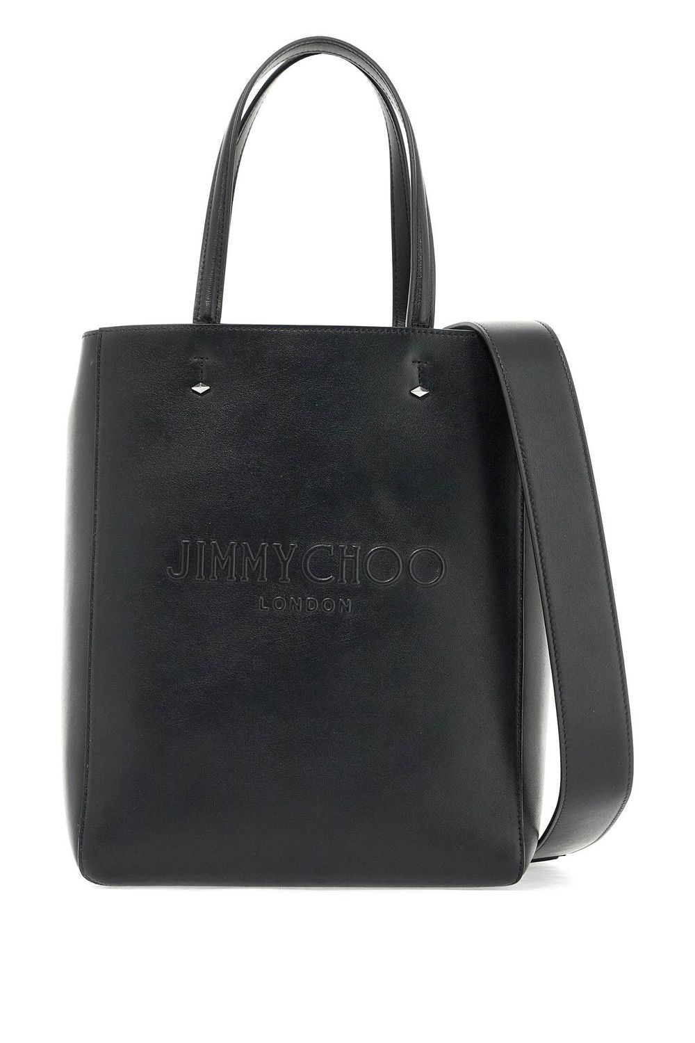 Jimmy Choo Men's Smooth Leather Lenny N/s Tote Bag in Nero | LENNYNSMMKHV