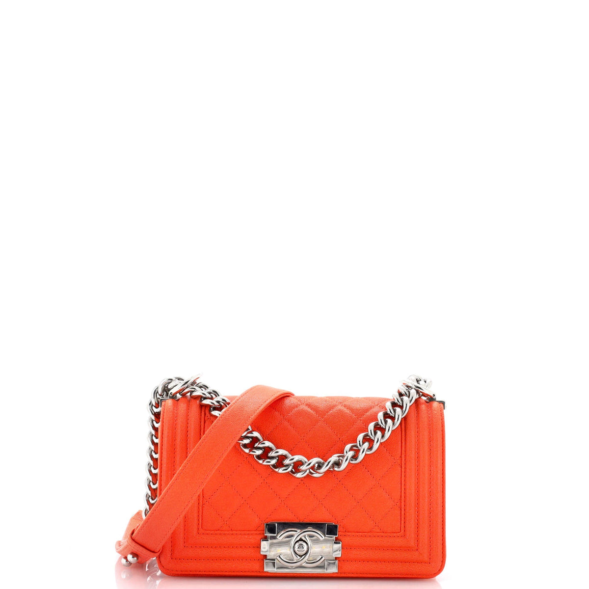 Chanel CHANEL Boy Flap Bag Quilted Caviar Small