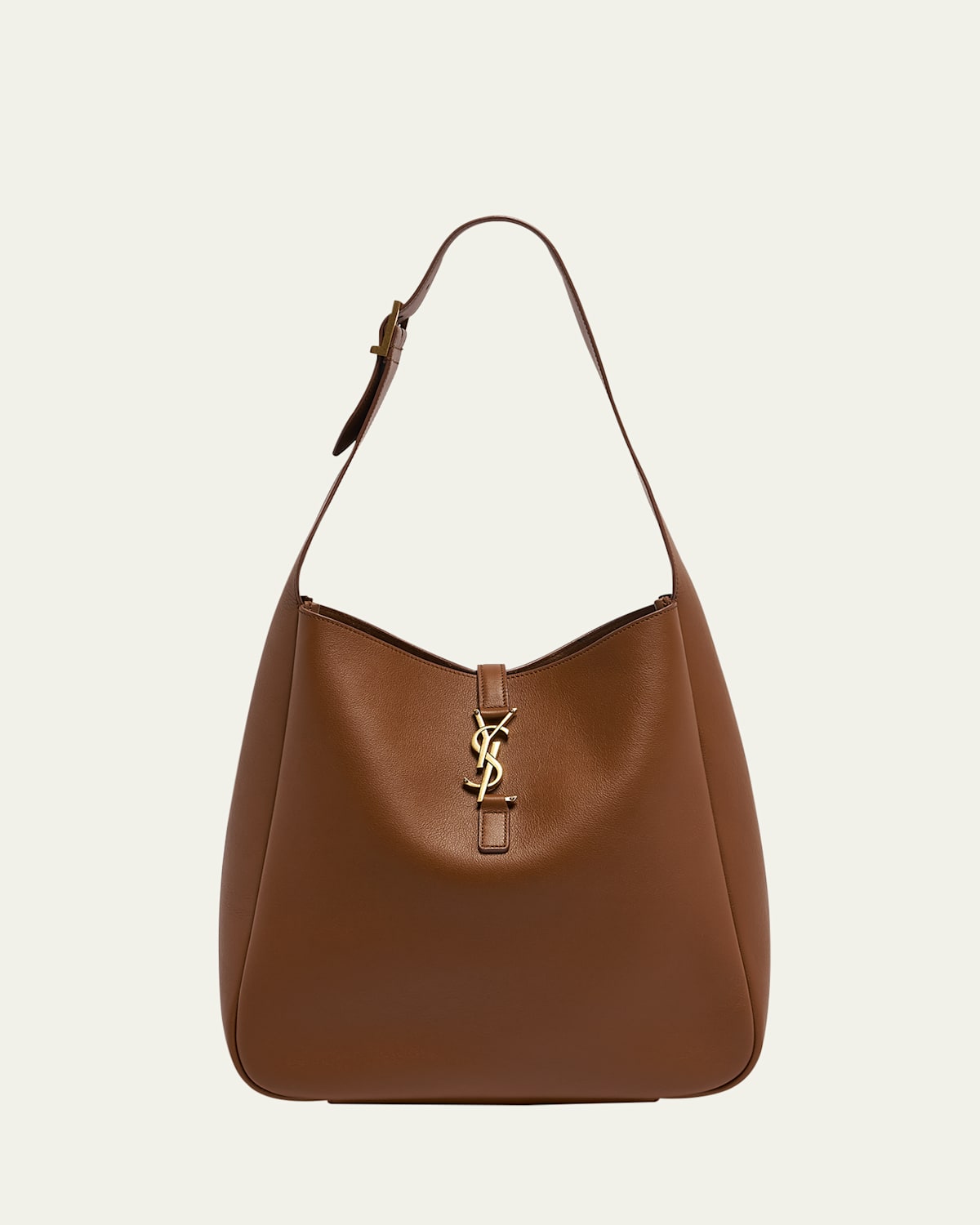 Saint Laurent Le 5 A 7 Large Shoulder Hobo Bag in Smooth Leather