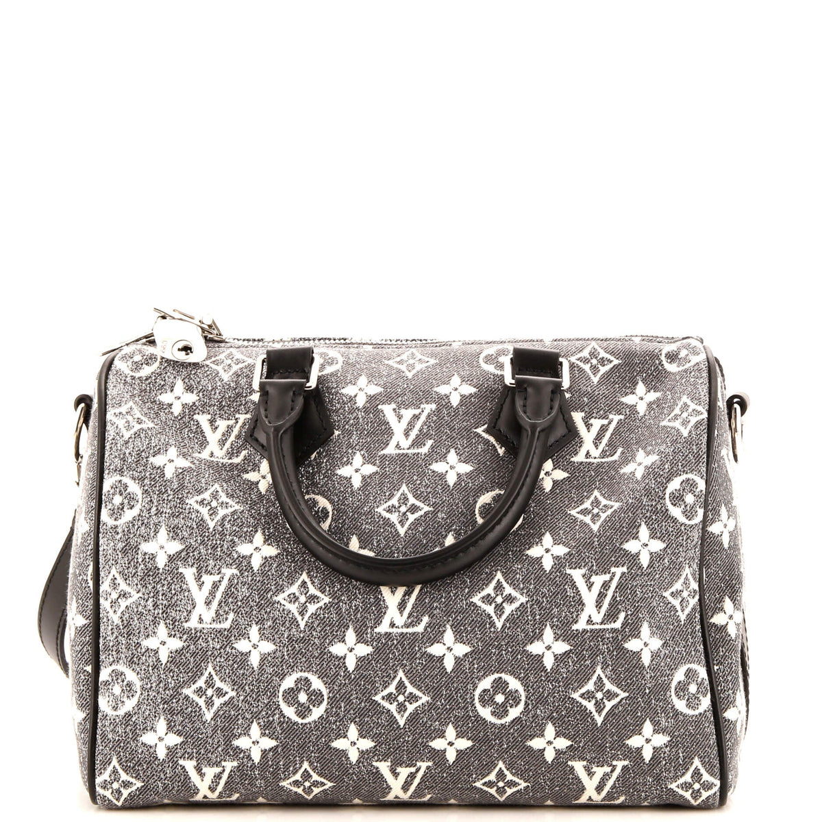 Louis Vuitton Speedy Bandouliere Bag Monogram Jacquard Denim 25