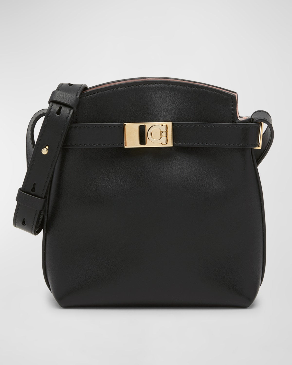 Ferragamo Hug Mini Bicolor Leather Crossbody Bag