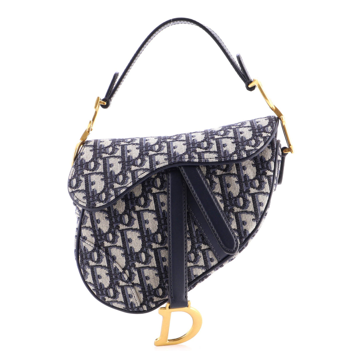 Christian Dior Saddle Handbag Oblique Canvas Mini