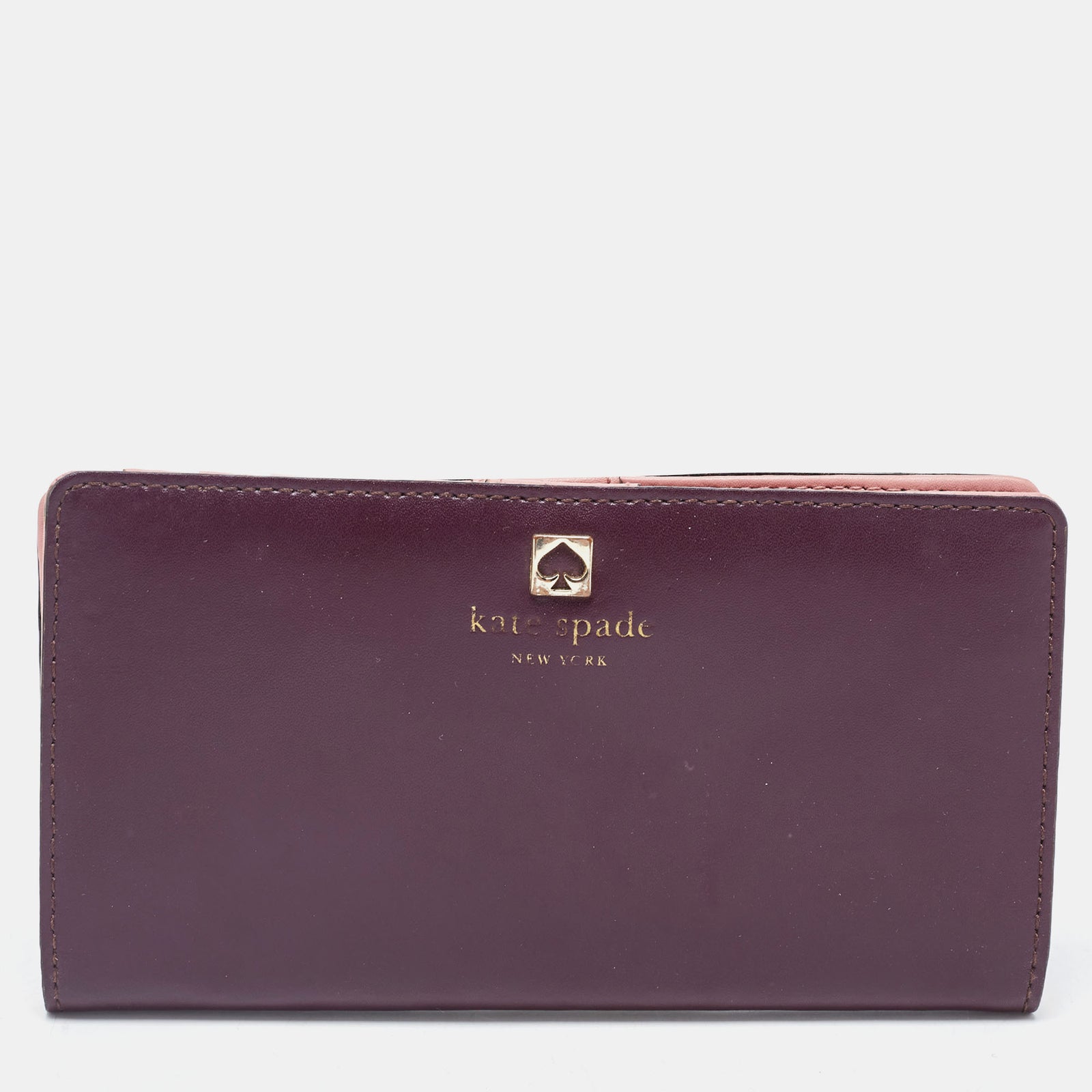 Kate Spade Lila/rosa Leder Adel Bifold Geldbörse