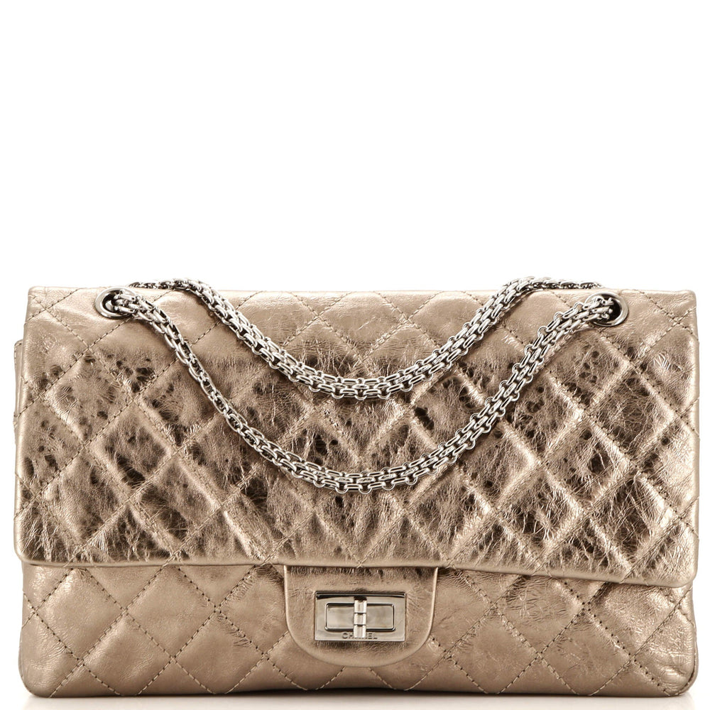 CHANEL Reissue 2.55 Flap Bag Quilted Metallic Aged Calfskin 227