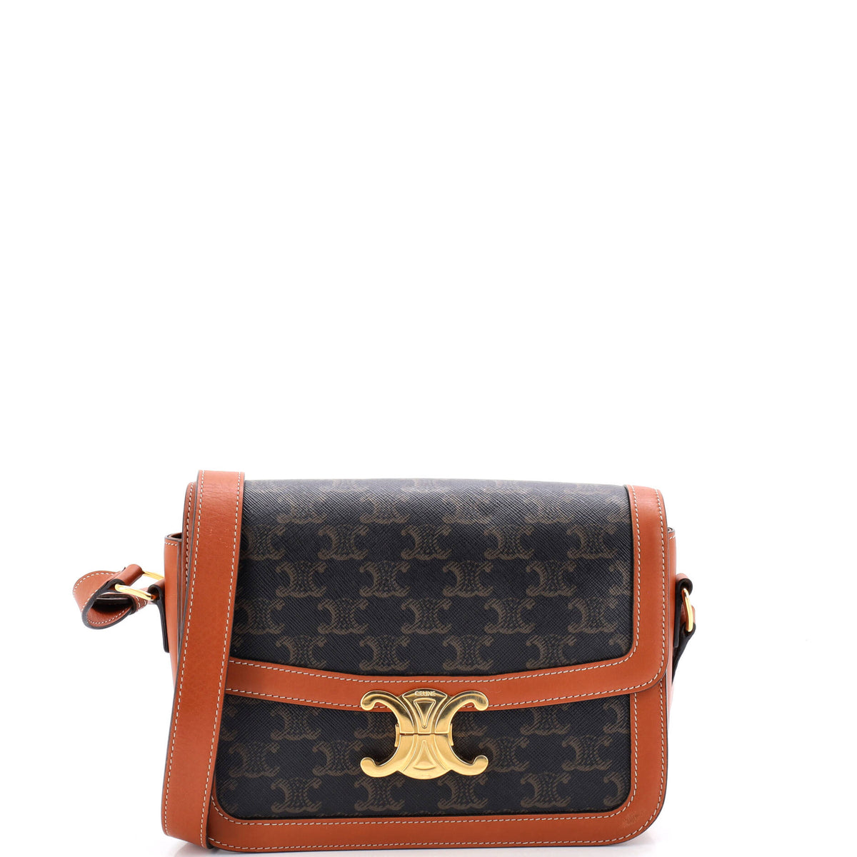 Celine CELINE Triomphe Shoulder Bag Triomphe Coated Canvas Medium