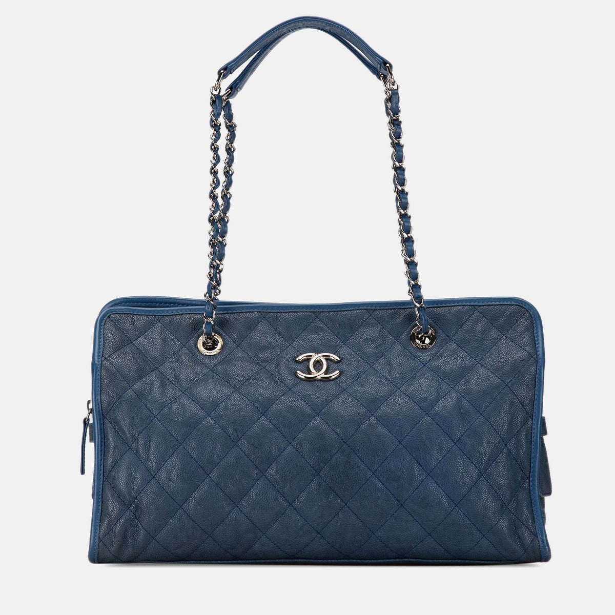 Chanel Blue Canvas French Riviera Tote Bag