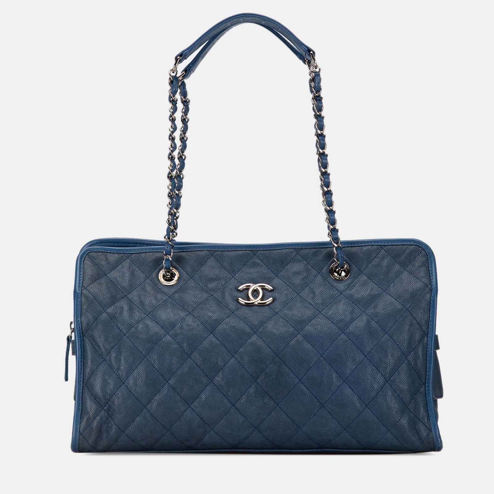 Chanel Blaue Canvas-Tragetasche „Französische Riviera“