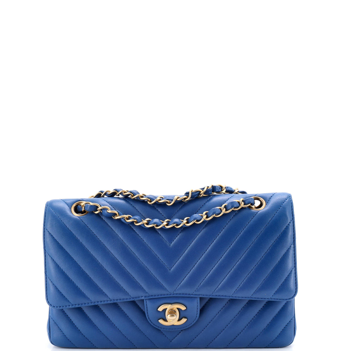 Chanel CHANEL Classic Double Flap Bag Chevron Caviar Medium