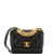 CHANEL Crystal Logo Letters Chain Handle Flap Bag Quilted Lambskin Mini