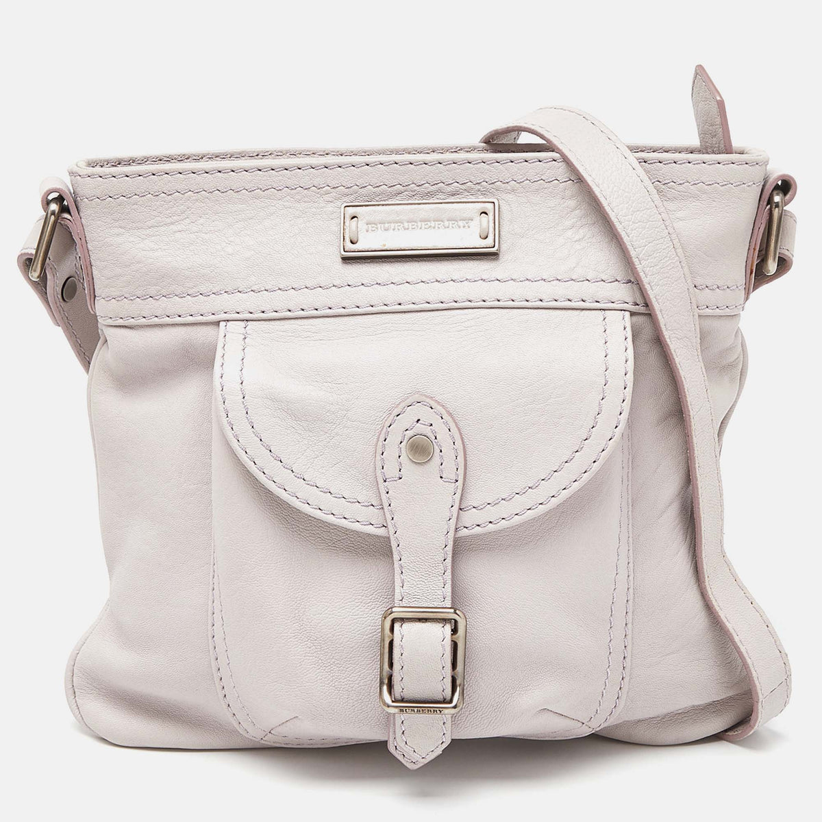 Burberry Lavender Leather Crossbody Bag w/Wallet
