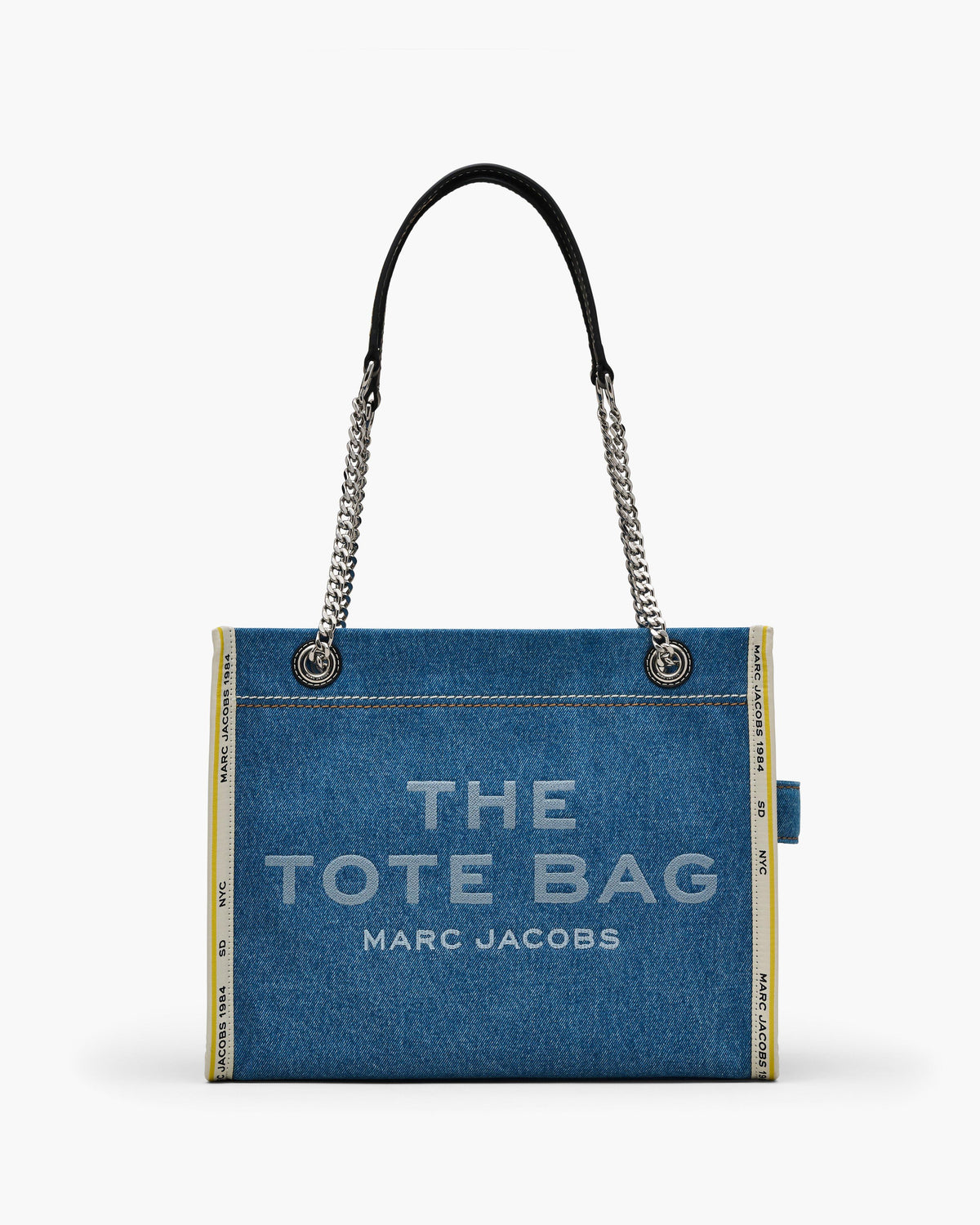 Marc Jacobs The Denim Chain Medium Tote Bag in Light Wash