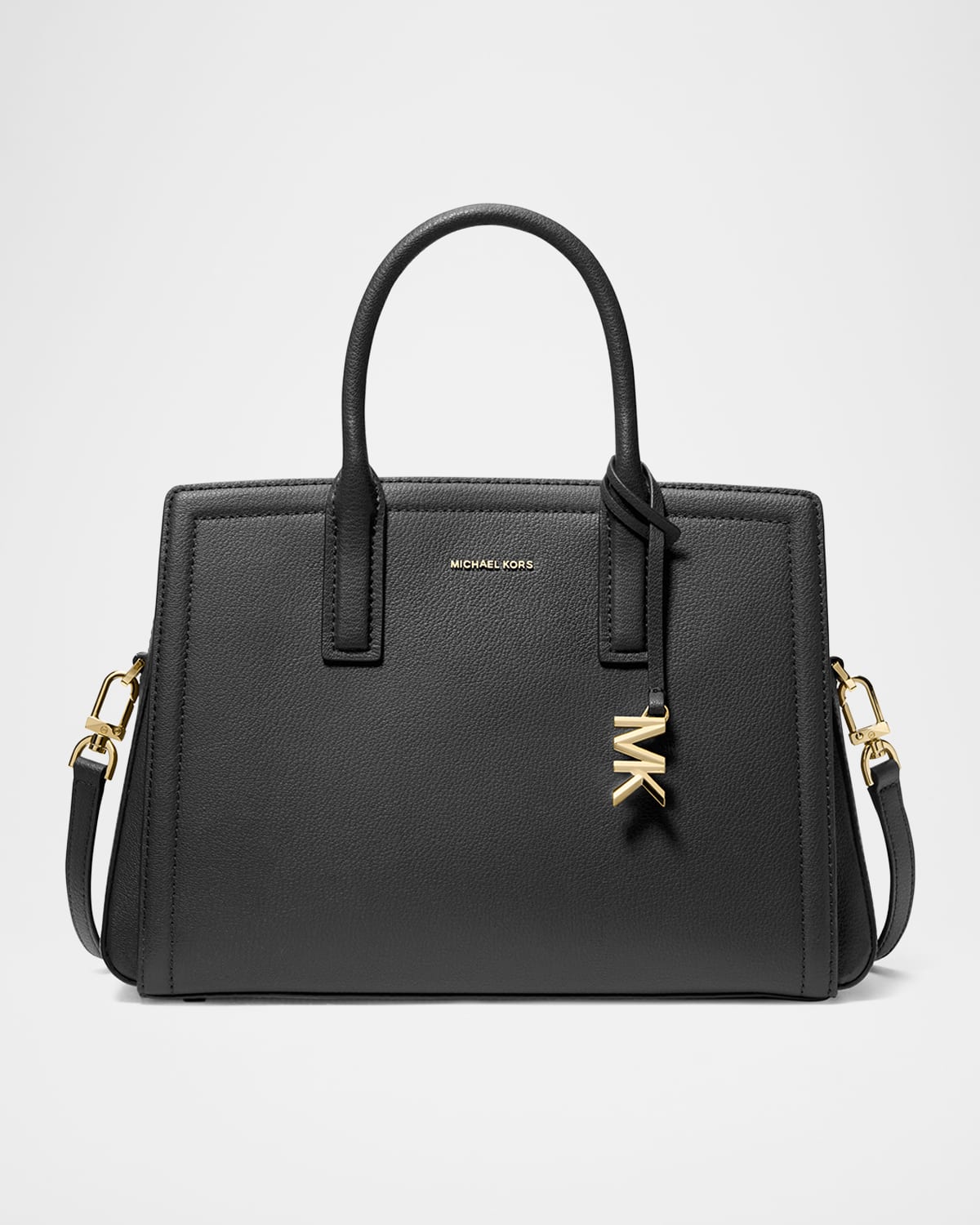 Michael Kors Laila Medium Leather Satchel Bag