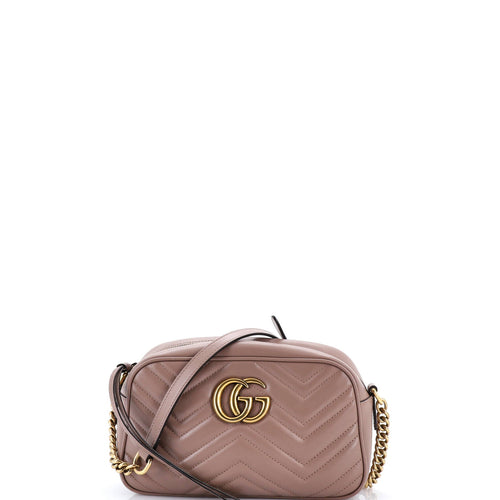 GUCCI GG Marmont Shoulder Bag Matelasse Leather Small