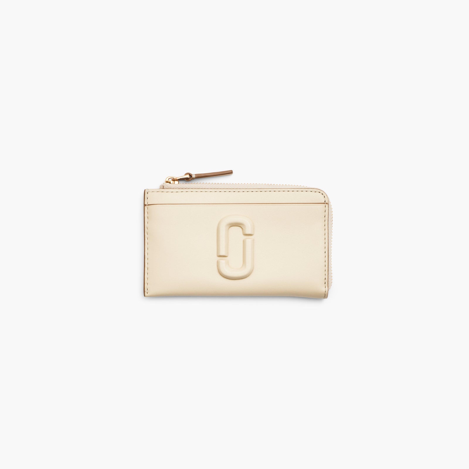 Marc Jacobs The Covered J Marc Top Zip Multi Wallet in Cloud White