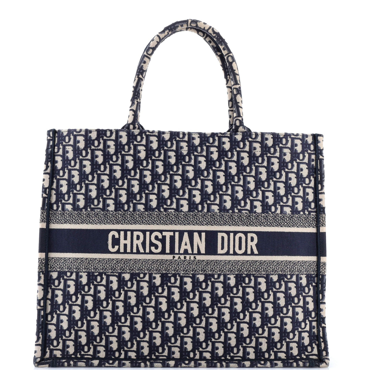 Christian Dior Book Tote Oblique Canvas Large