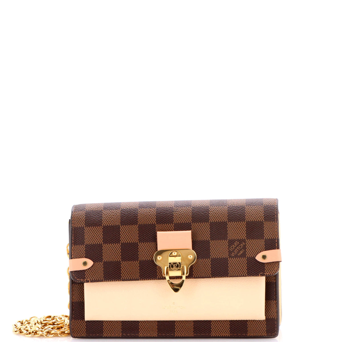 Louis Vuitton Vavin Chain Wallet NM Damier with Leather