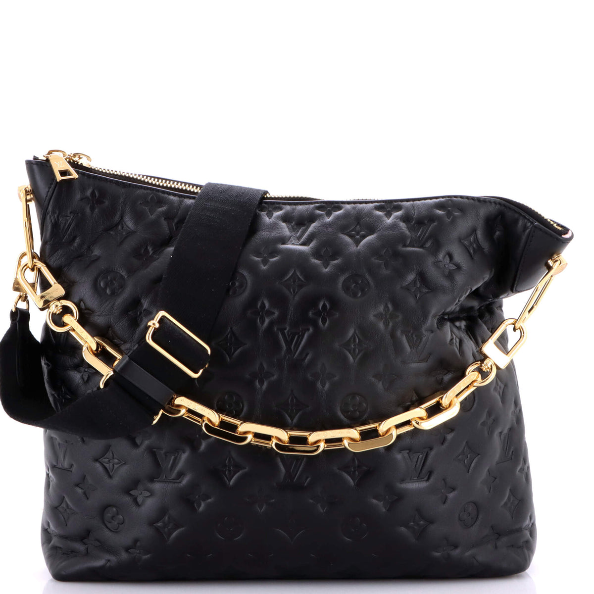 Louis Vuitton Coussin Hobo Monogram Embossed Lambskin MM