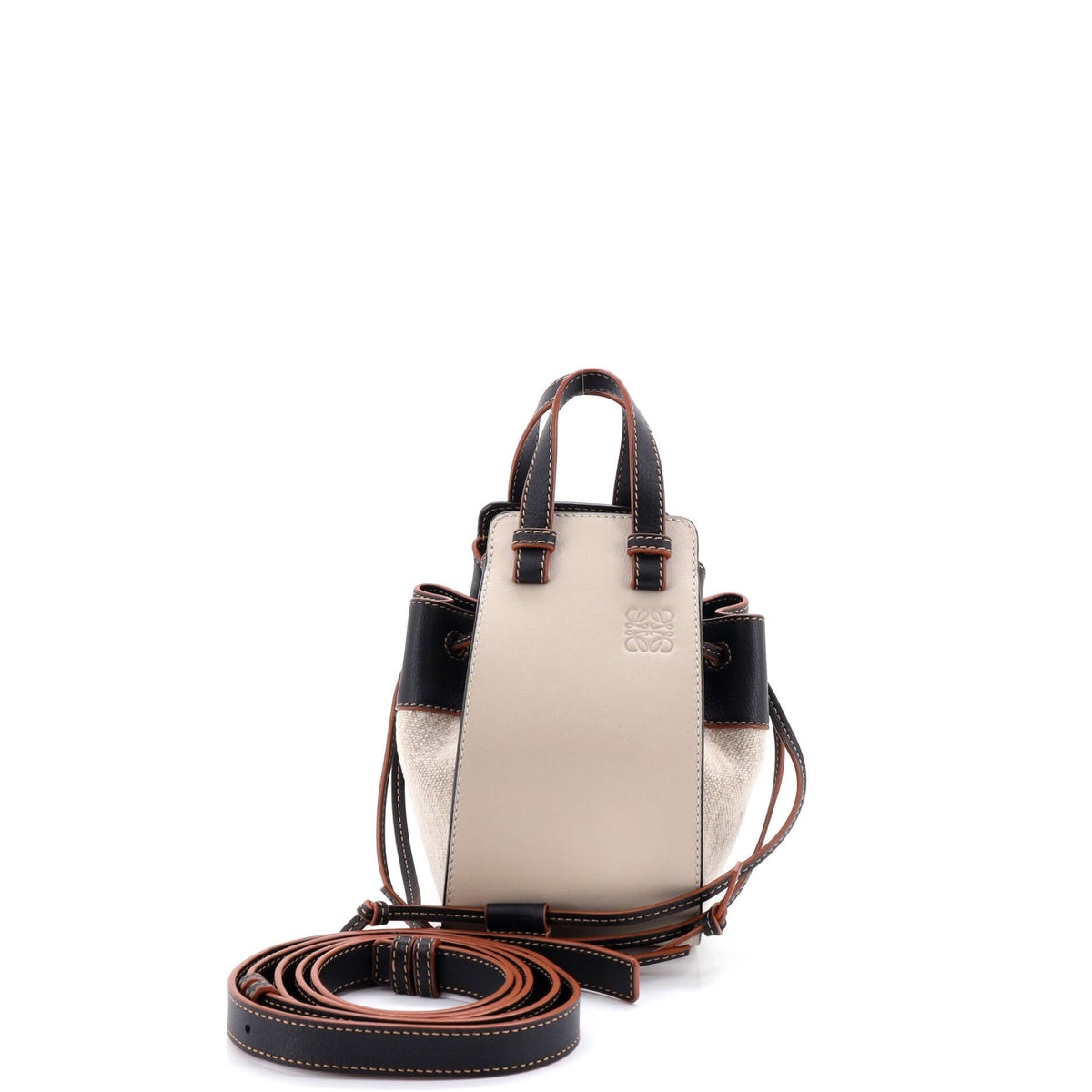 Loewe LOEWE Hammock Bag Leather and Canvas Mini