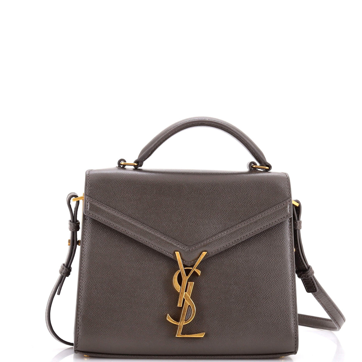 Saint Laurent Cassandra Top Handle Bag Leather Mini