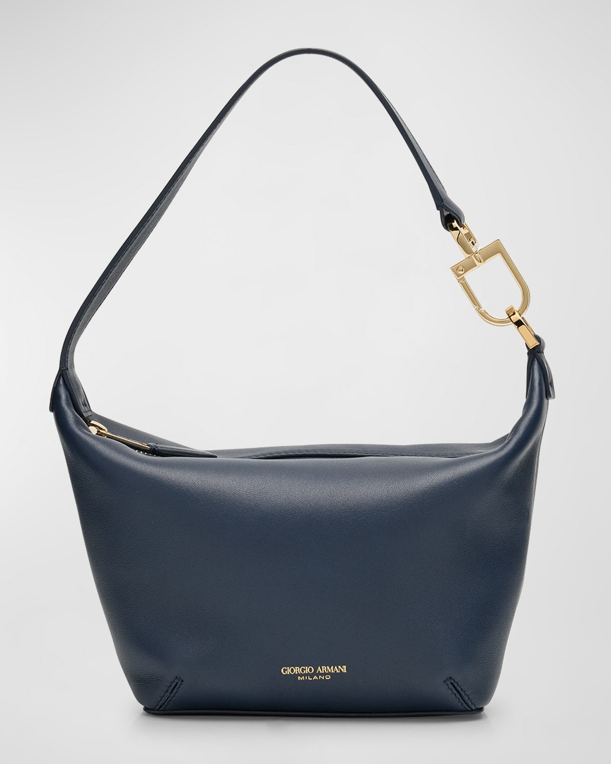 Giorgio Armani La Prima Small Napa Leather Hob Bag