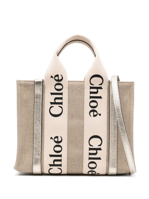 Women's Woody Small Shopping Bag in Beige | Size UNI | CHC24US397N229DJ