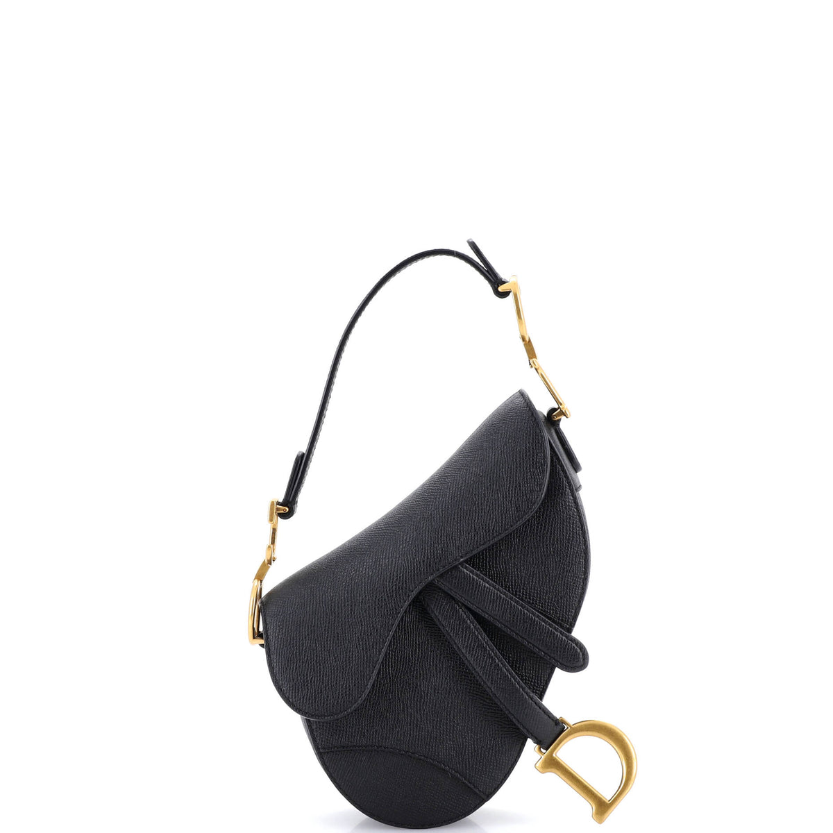 Christian Dior Saddle Handbag Leather Mini