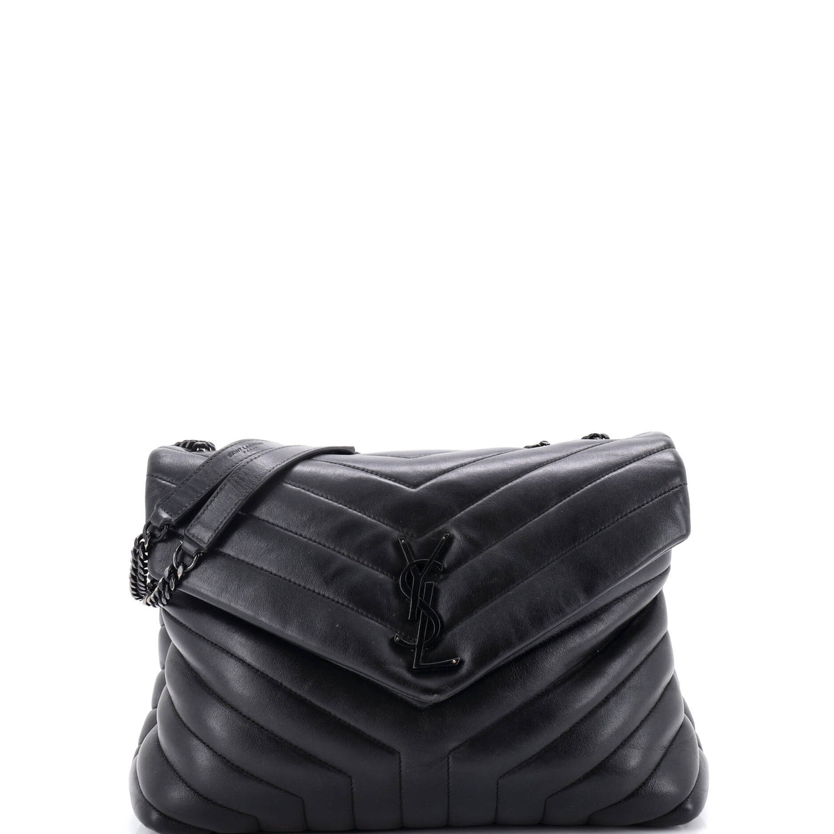 Saint Laurent Loulou Shoulder Bag Matelasse Chevron Leather Medium