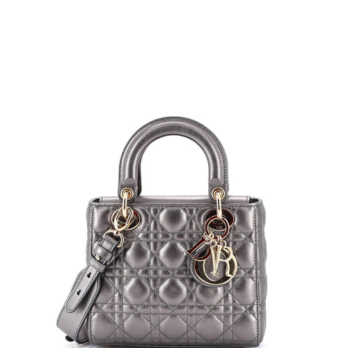 My ABCDior Lady Dior Bag Metallic Cannage Quilt Leather