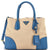 PRADA Cuir Double Tote Canvas and Saffiano Leather Medium