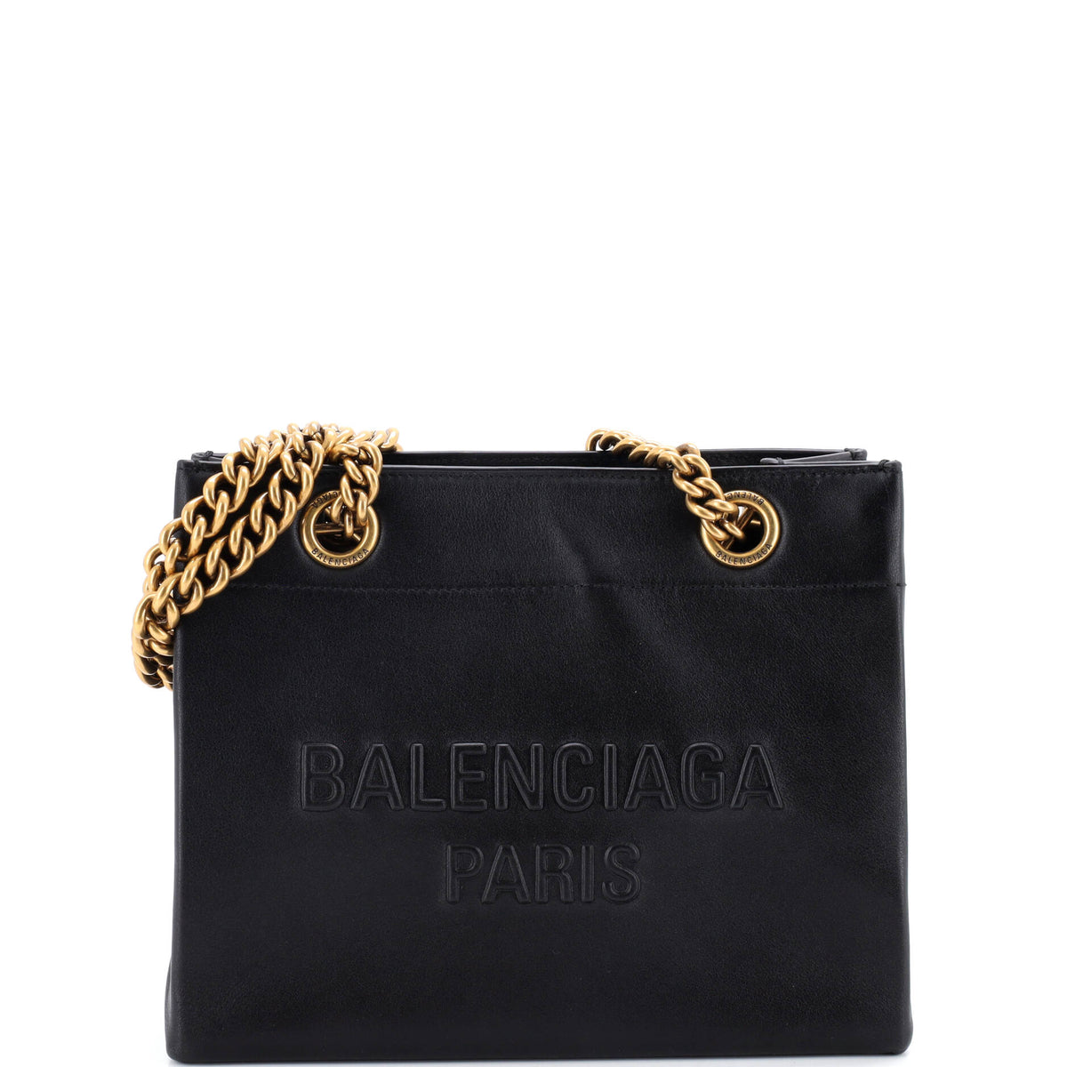 Balenciaga Duty Free Chain Tote Leather Small