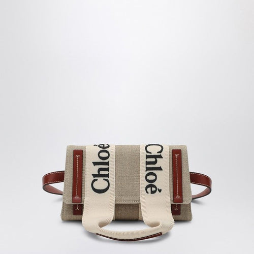 Women's Woody Beige/brown Canvas Waist Bag | CHC24AS681L17