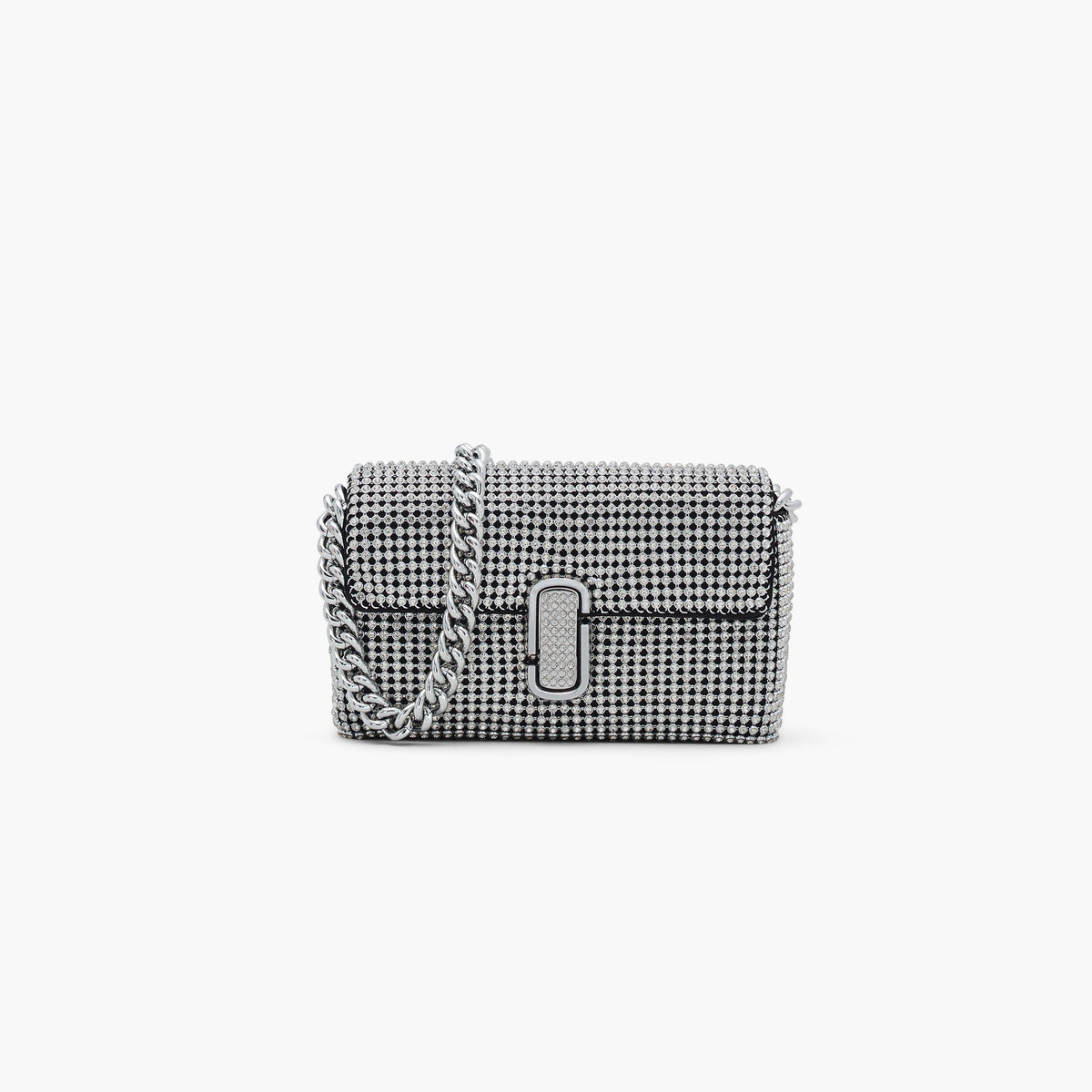 Marc Jacobs The Rhinestone J Marc Mini Shoulder Bag in Crystals