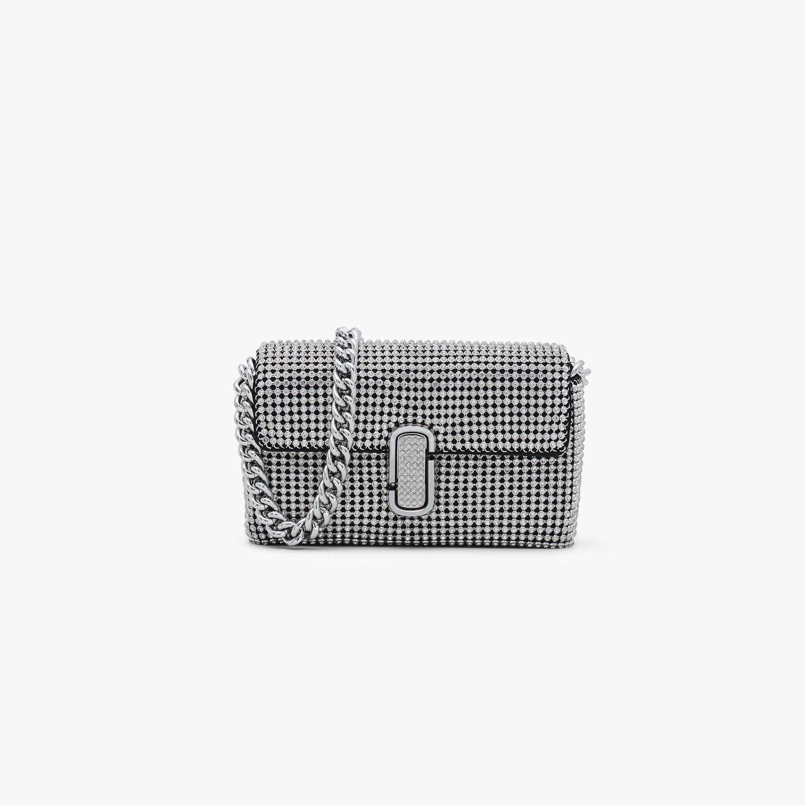 Marc Jacobs Le mini sac bandoulière J Marc en strass et cristaux