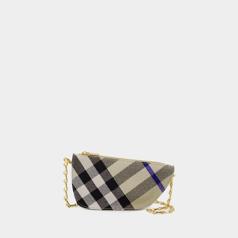 Burberry Micro Shield Wallet On Chain in Neutral | 8086012