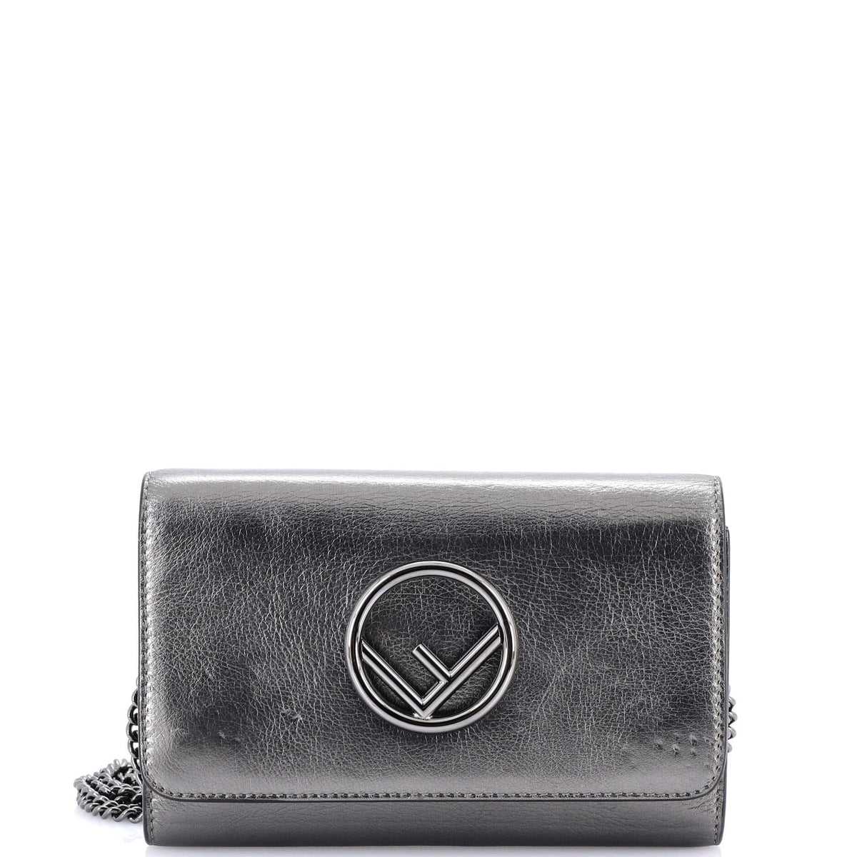 Fendi FENDI F is Wallet on Chain Leather Mini