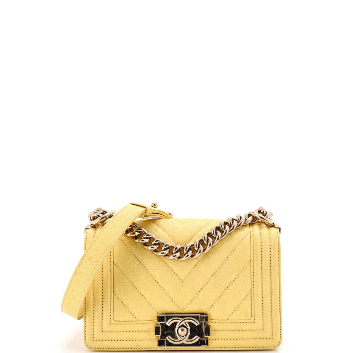 Chanel CHANEL Boy Flap Bag Chevron Caviar Small