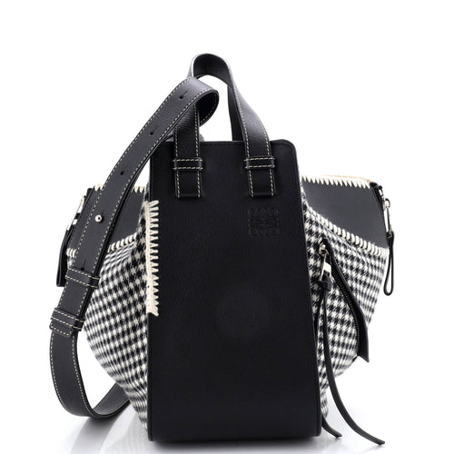LOEWE Hammock Bag Leather and Tweed Small