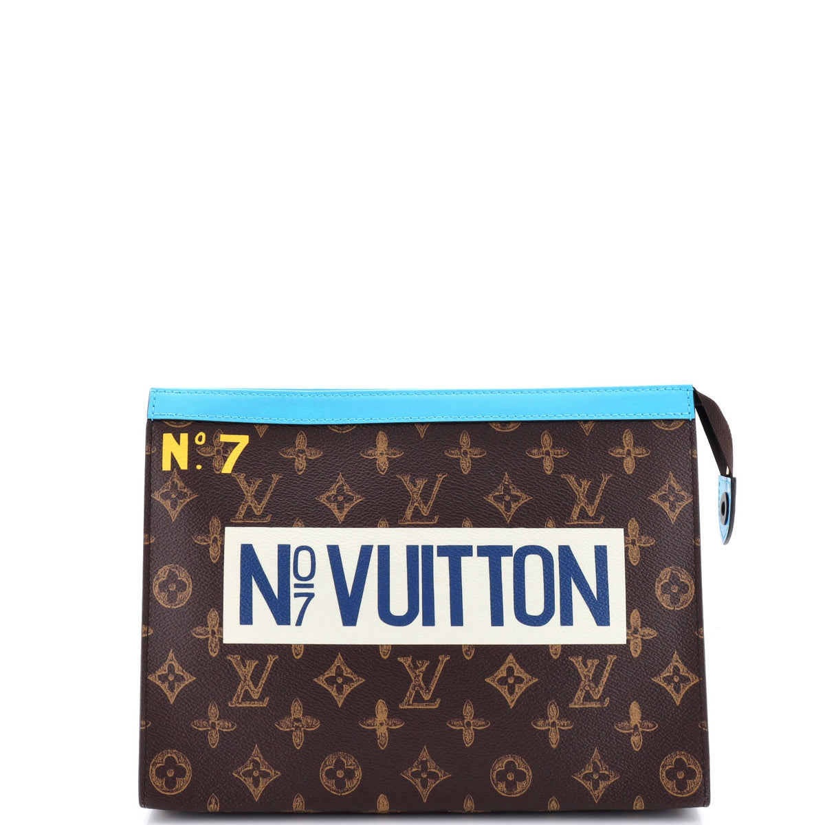Louis Vuitton Pochette Voyage No.7 Trunk L'Oeil Vintage Monogram Canvas MM