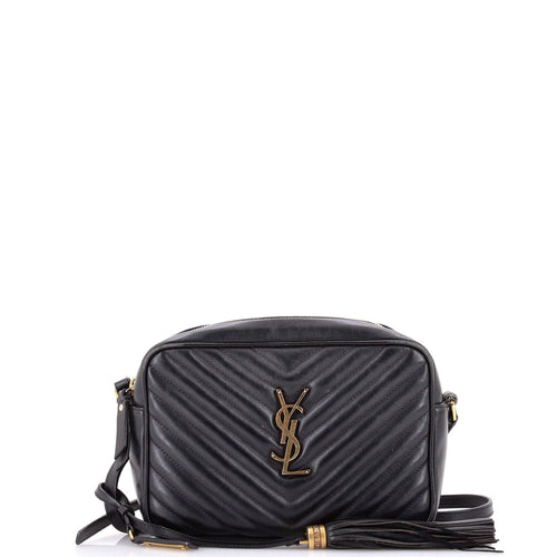 Lou Camera Bag Matelasse Chevron Leather Small