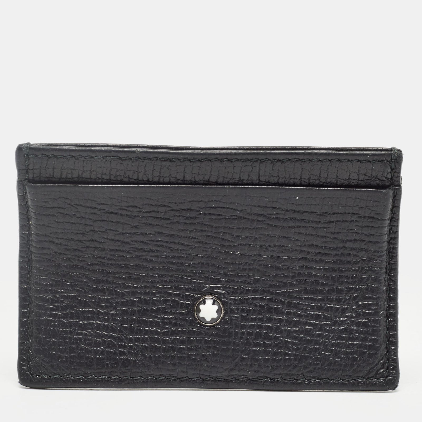 Montblanc Black Leather Meisterstuck Card Holder