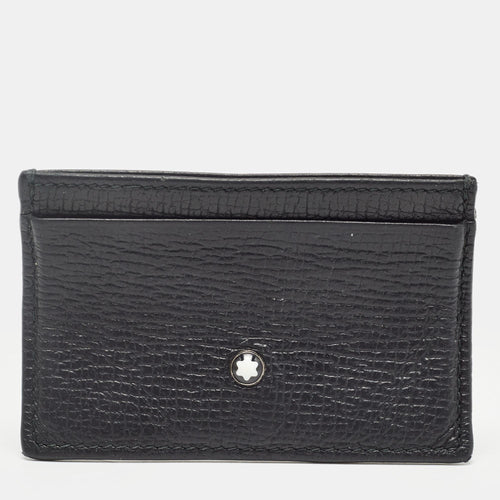 Black Leather Meisterstuck Card Holder