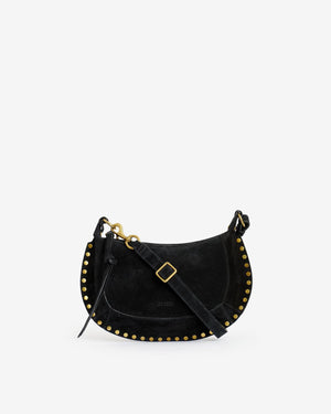 Isabel Marant Oskan Moon Leather Croco Bag - - Black And Silver - Isabel Marant