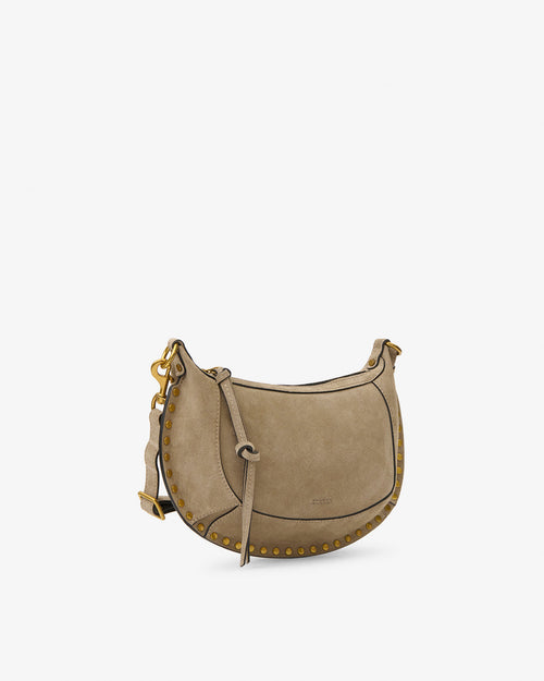Isabel Marant Oskan Moon Suede Leather Bag - - Smoky Taupe - Isabel Marant