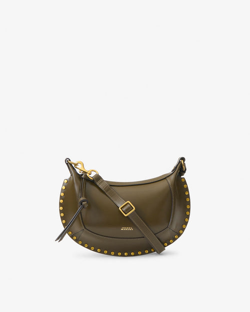 Isabel Marant Oskan Moon Bag In Leather - - Dark Olive - Isabel Marant
