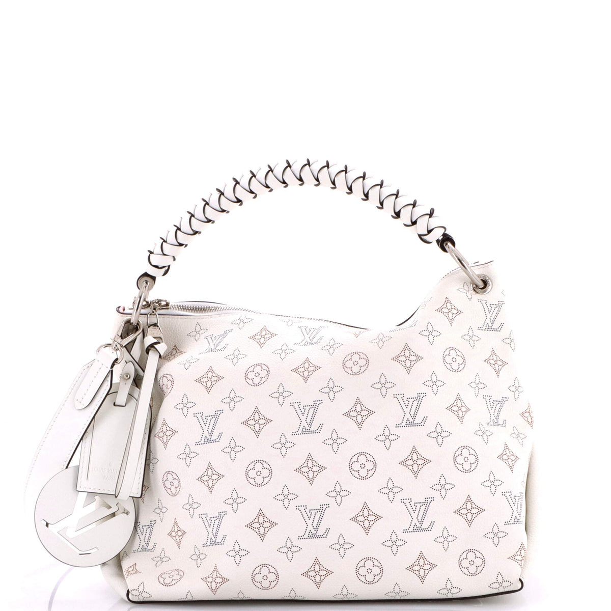 Louis Vuitton Braided Handle Beaubourg Hobo Mahina Leather MM