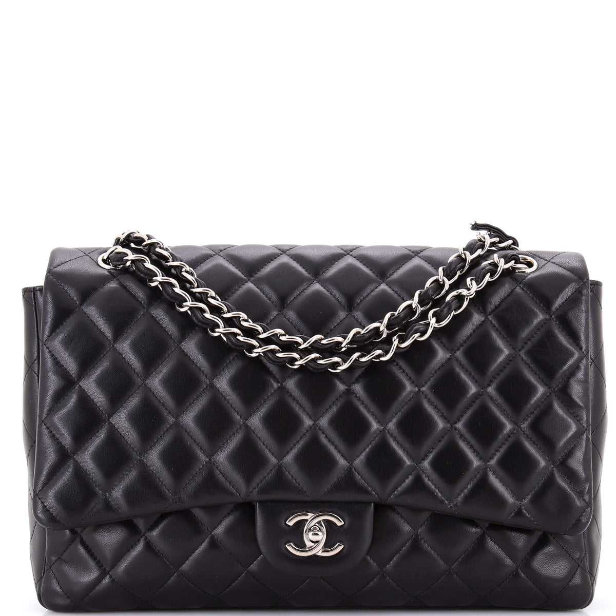 Chanel CHANEL Classic Single Flap Bag Quilted Lambskin Maxi