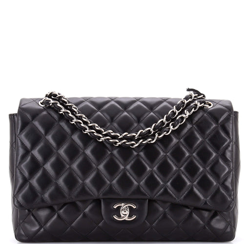 CHANEL Classic Single Flap Bag Quilted Lambskin Maxi