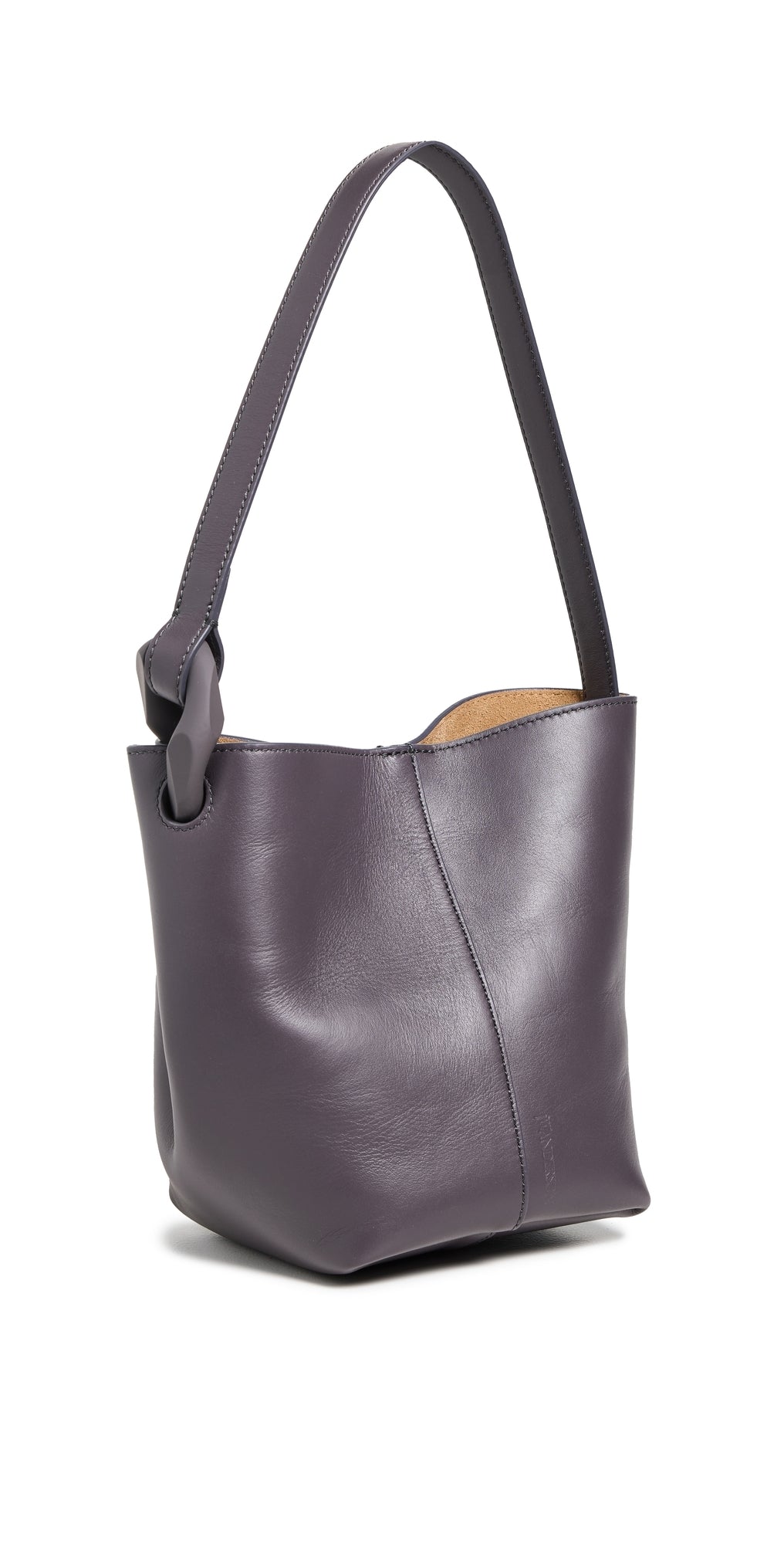 Jw Anderson The JWA Corner Small Bucket Bag Deep Mauve One Size