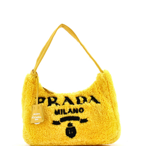 PRADA Re-Edition 2000 Hobo Terry Cloth Mini